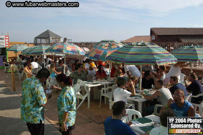 Lobster and margarita dinner in Puerto Nuevo 2004