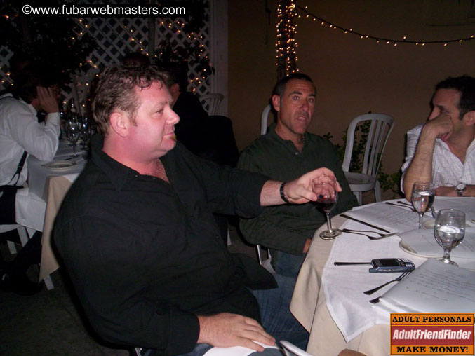 Dinner at Spumante 2005