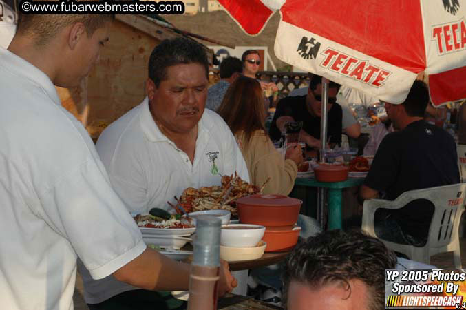 Lobster and Margarita dinner at Puerto Nuevo 2005