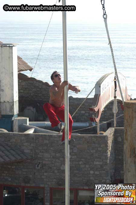 Lobster and Margarita dinner at Puerto Nuevo 2005